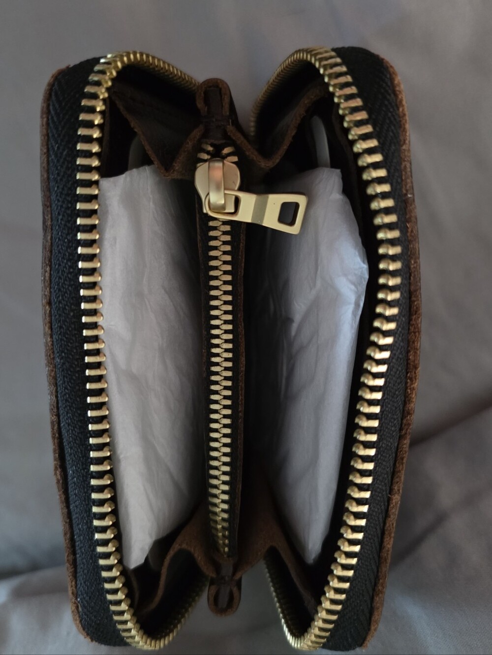 PLG Small Zip Wallet In Cold Bree - Picture 2 of 2